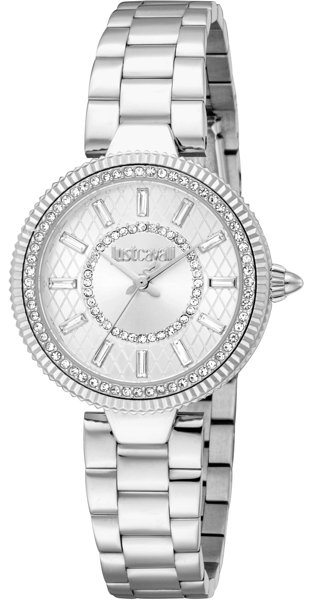 Just Cavalli Damklocka JC1L308M0035 Glam Chic Silverfärgad/Stål - Just Cavalli