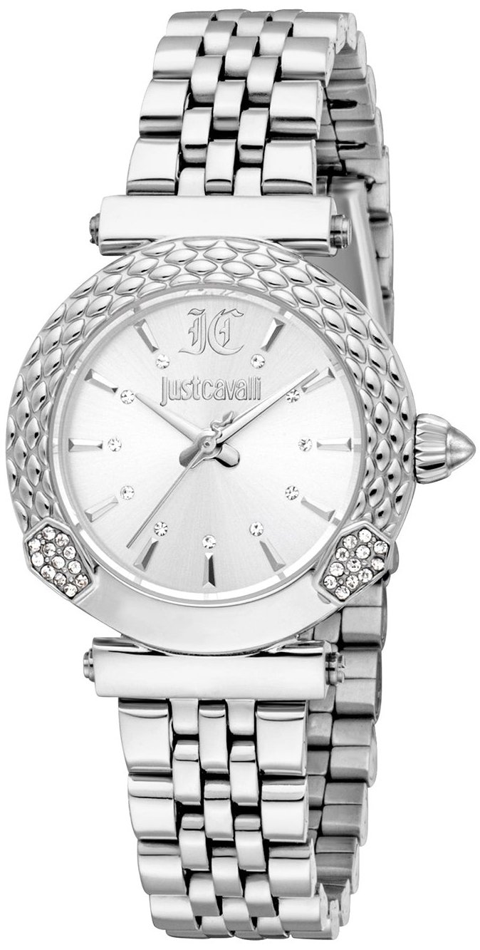 Just Cavalli Damklocka JC1L332M0335 Mistero Silverfärgad/Stål Ø30 - Just Cavalli