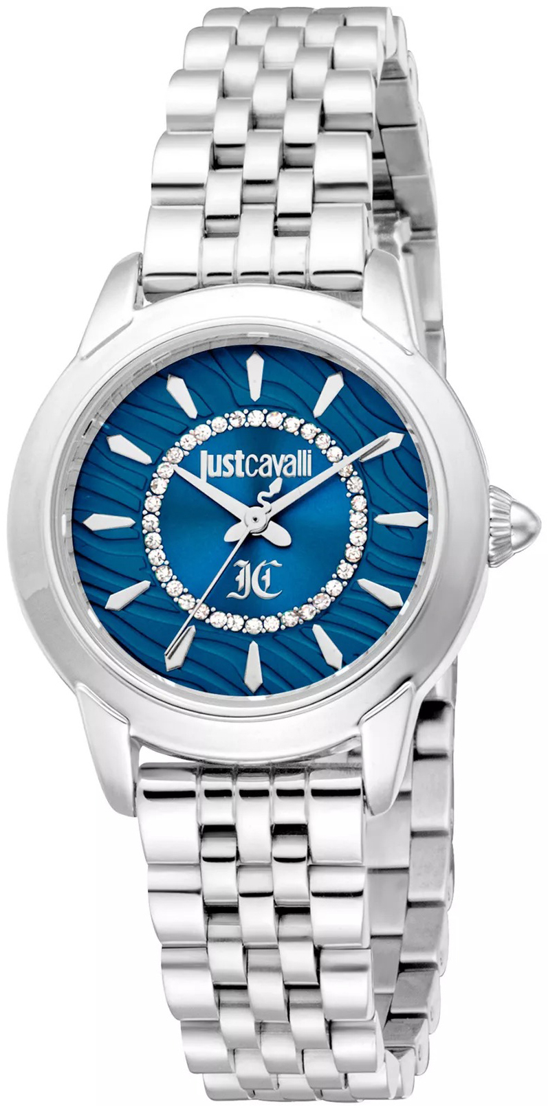 Just Cavalli Damklocka JC1L333M0015 Allegra Blå/Stål Ø30 mm - Just Cavalli