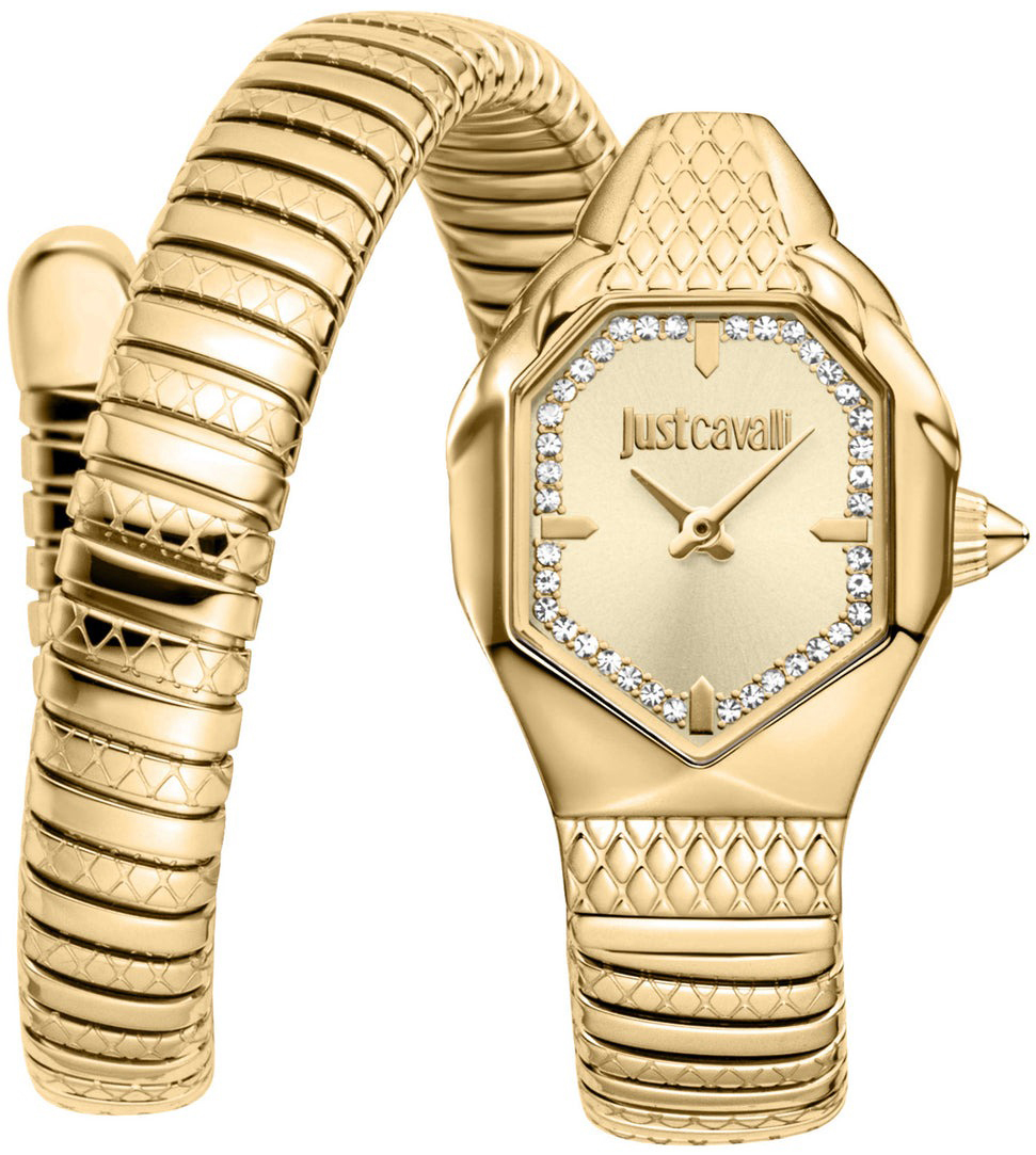 Just Cavalli Damklocka JC1L369M0045 Aria Guld/Gulguldtonat stål - Just Cavalli