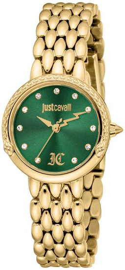 Just Cavalli Damklocka JC1L379M0035 Animalier Grön/Gulguldtonat - Just Cavalli