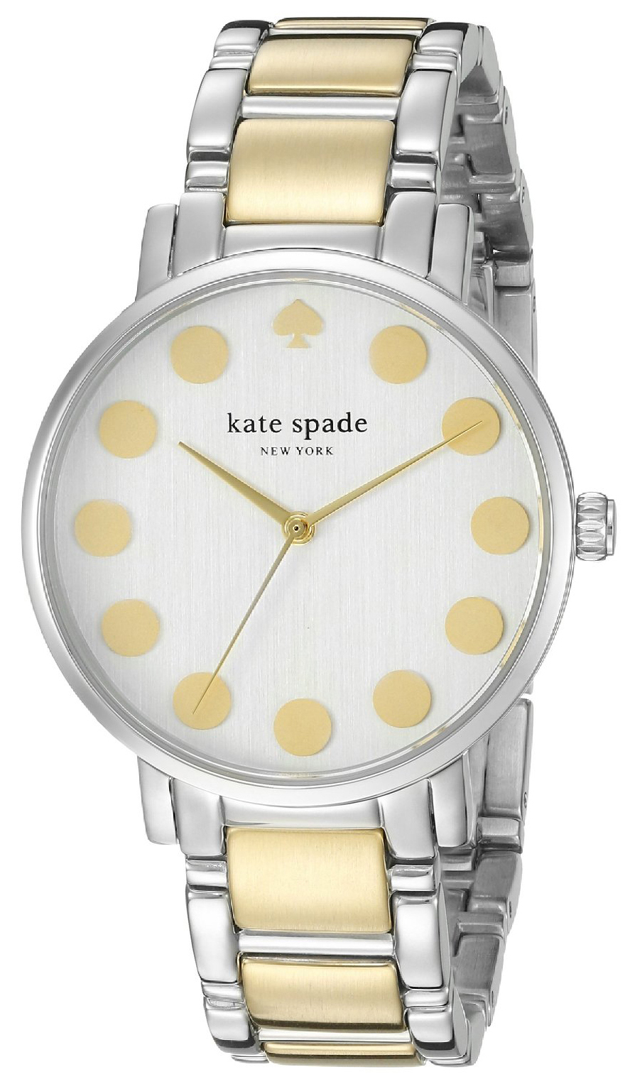 Kate Spade Gramercy Damklocka 1YRU0738 Vit/Gulguldtonat stål Ø34 mm - Kate Spade