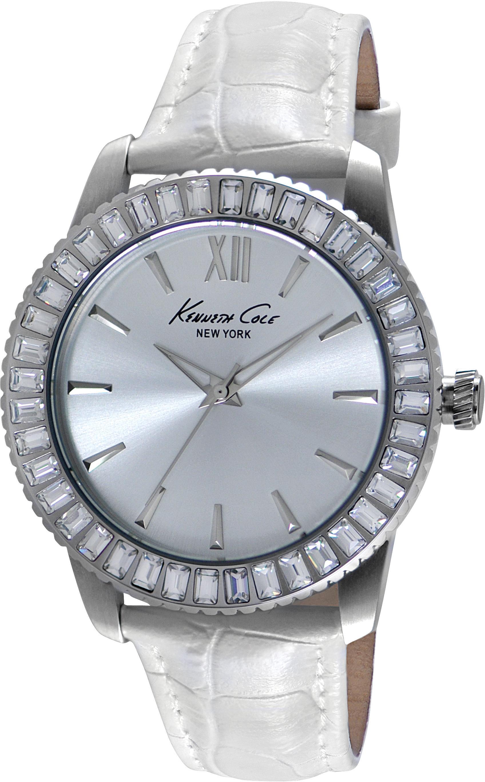 Kenneth Cole Damklocka IKC2849 Silverfärgad/Läder Ø40 mm - Kenneth Cole