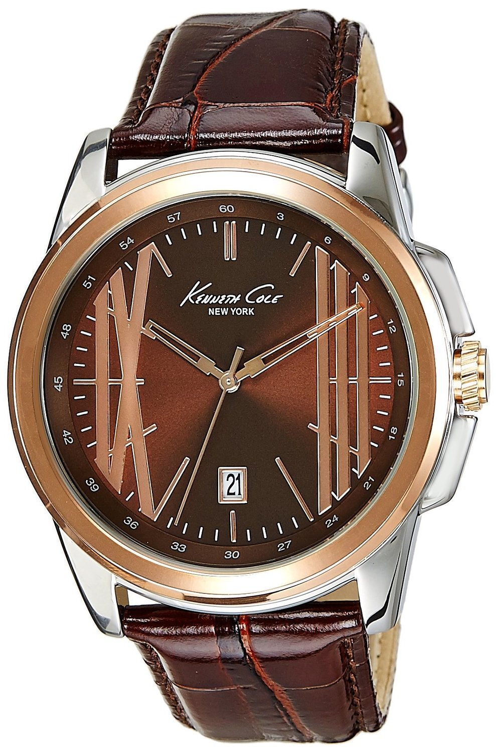 Kenneth Cole Herrklocka IKC8096 Brun/Läder Ø44 mm - Kenneth Cole