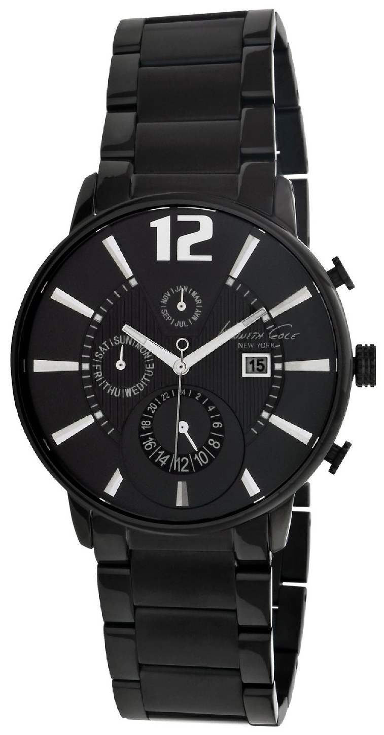 Kenneth Cole Herrklocka KC3954 Svart/Stål Ø42 mm - Kenneth Cole