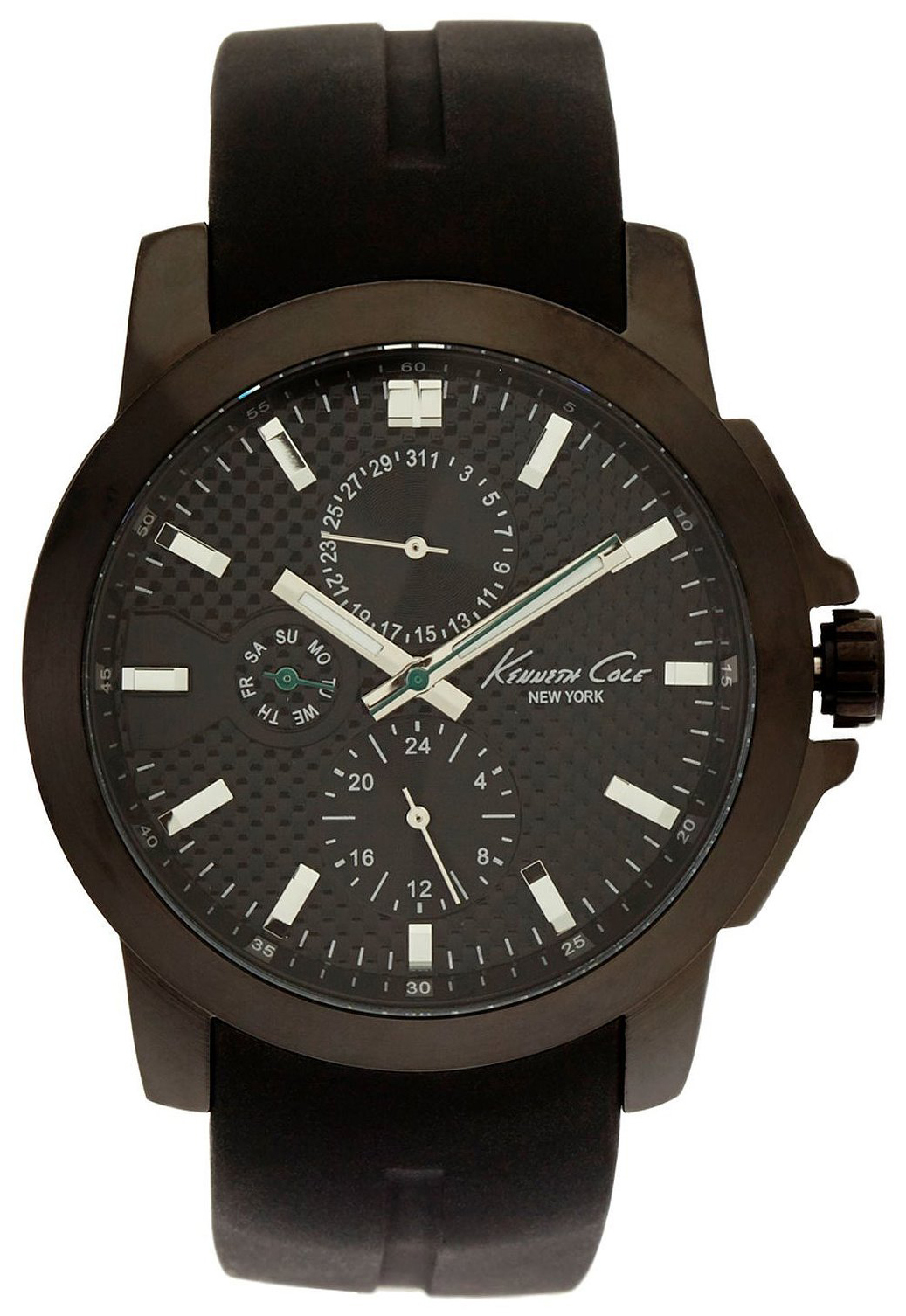 Kenneth Cole Herrklocka KC8022 Svart/Gummi Ø42 mm