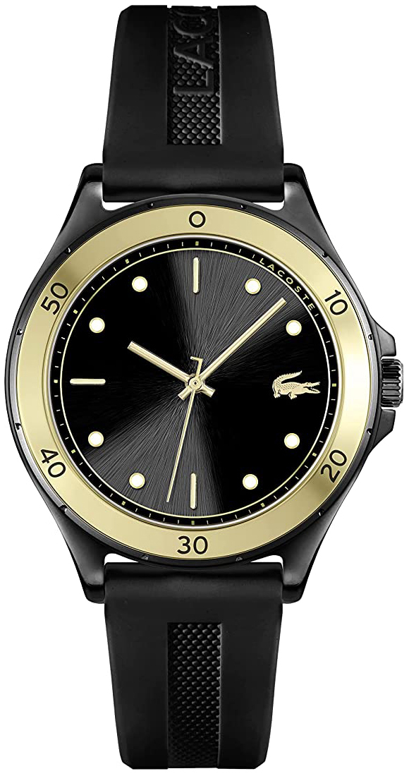 Lacoste Damklocka 2001223 Swing Svart/Gummi Ø38 mm - Lacoste