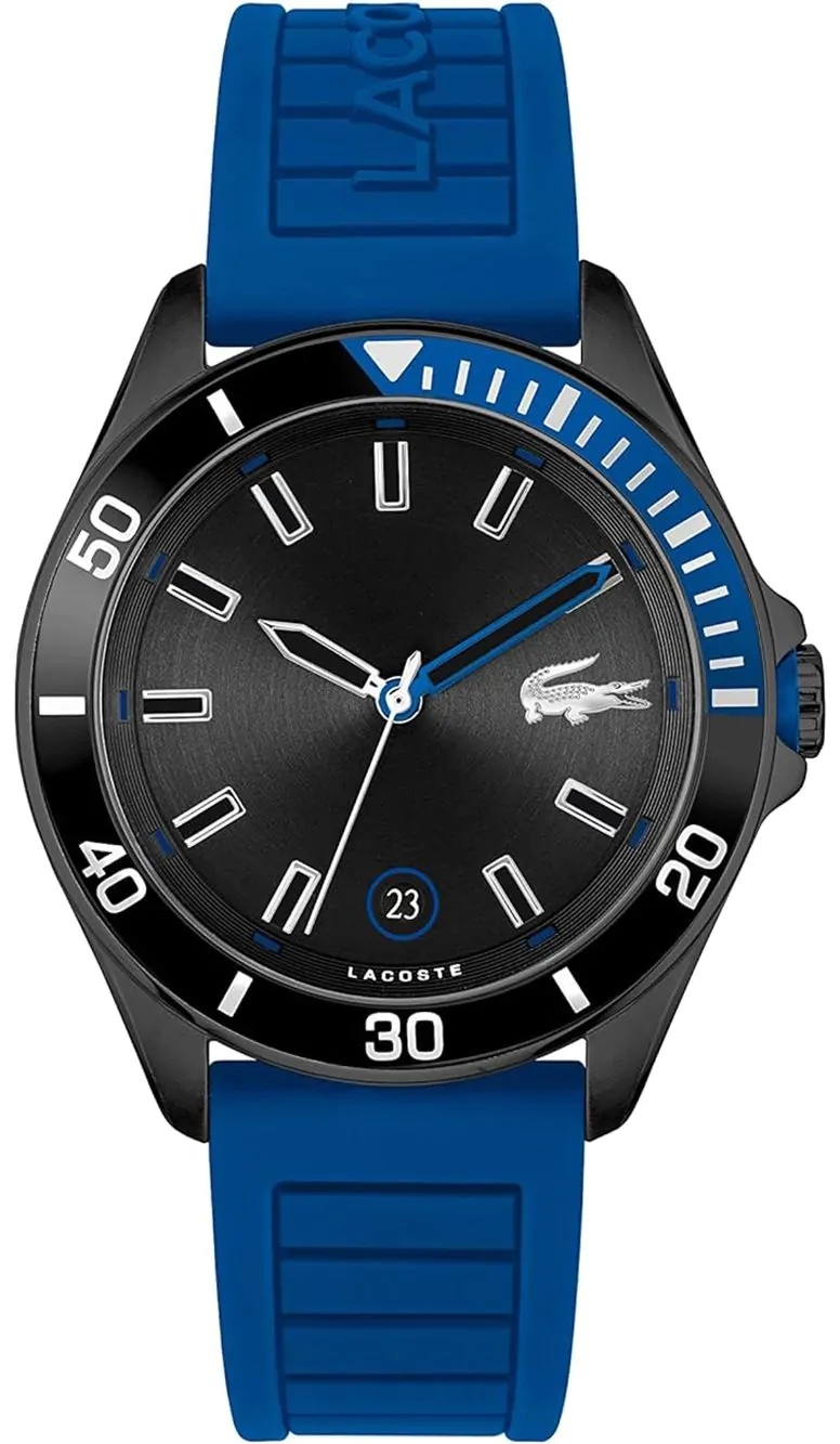 Lacoste Herrklocka 2011262 Tiebraker Svart/Gummi Ø43 mm - Lacoste