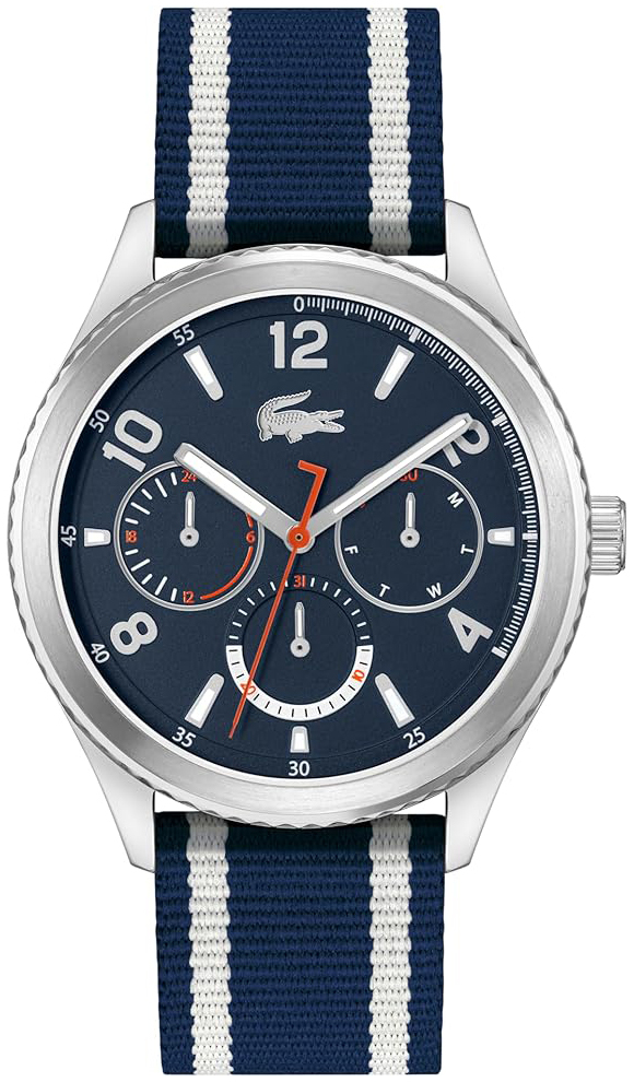 Lacoste Herrklocka 2011290 Deuce Blå/Textil Ø44 mm - Lacoste
