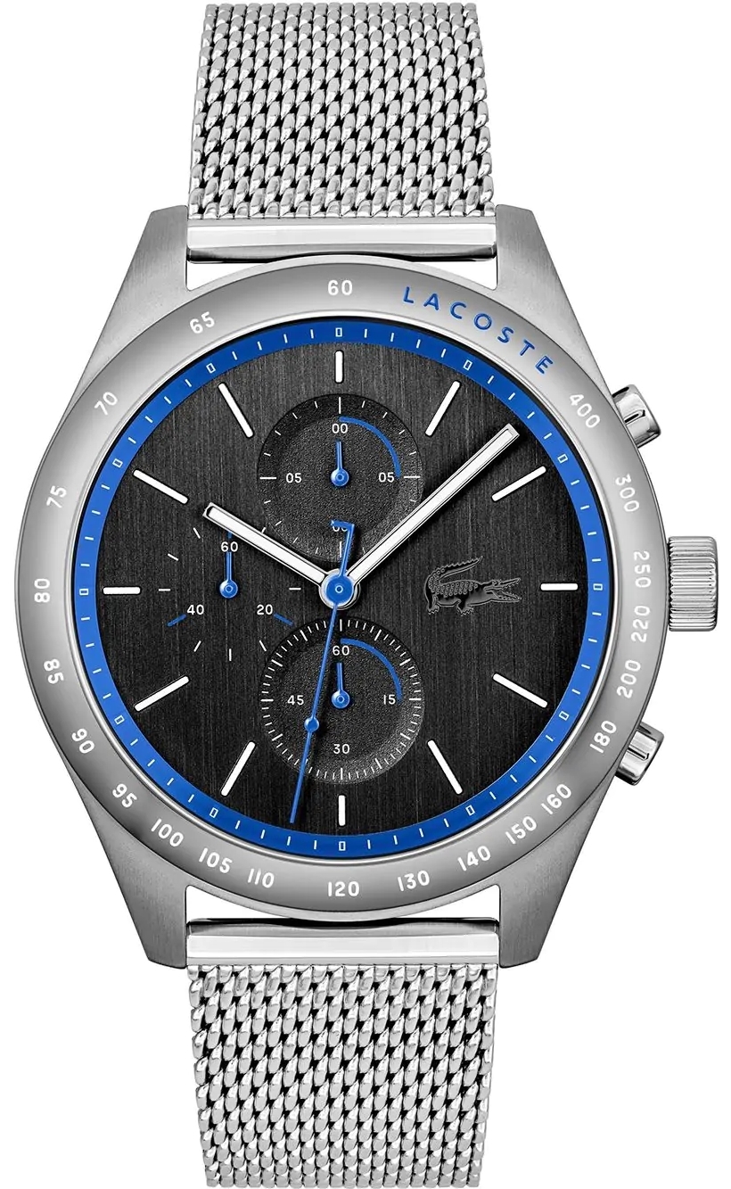 Lacoste Herrklocka 2011298 Apext Svart/Stål Ø44 mm - Lacoste