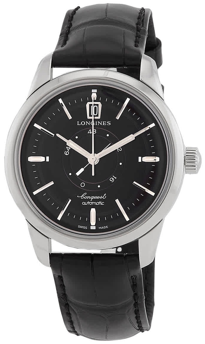 Longines Herrklocka L1.648.4.52.2 Heritage Classic Svart/Läder Ø38 - Longines