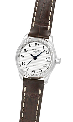 Longines Damklocka L2.128.4.78.3 Master Vit/Läder Ø25.5 mm - Longines