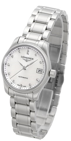 Longines Damklocka L2.128.4.87.6 Master Vit/Stål Ø25.5 mm - Longines