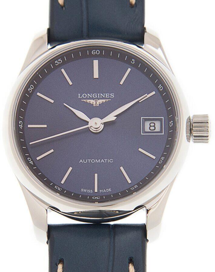 Longines Damklocka L2.128.4.92.0 Master Blå/Läder Ø25.5 mm - Longines