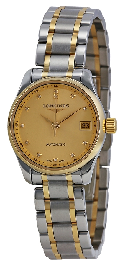 Longines Damklocka L2.128.5.37.7 Master Champagnefärgad/Stål Ø25.5 - Longines