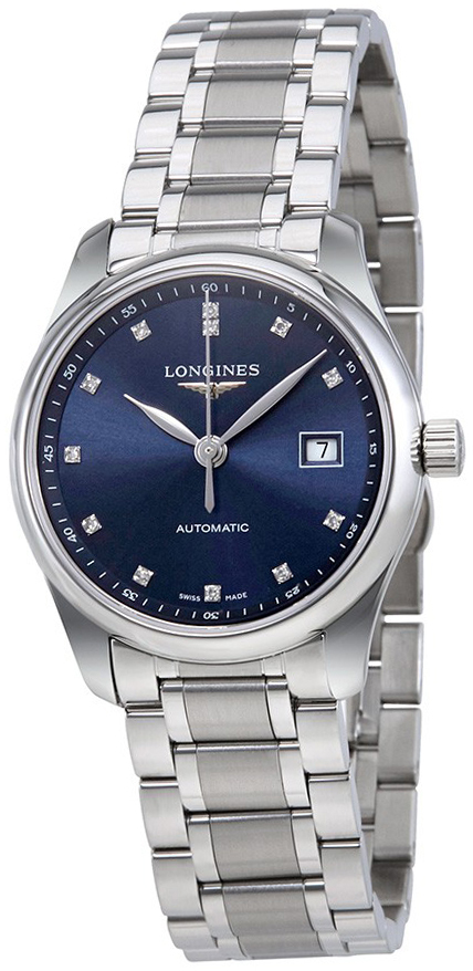 Longines Damklocka L2.257.4.97.6 Master Blå/Stål Ø29 mm - Longines