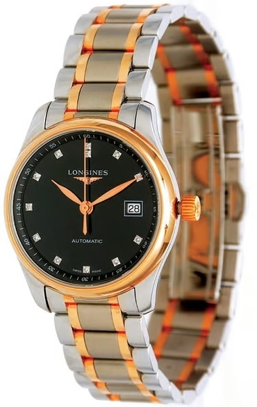 Longines Damklocka L2.257.5.59.7 Master Svart/18 karat roséguld Ø29 - Longines