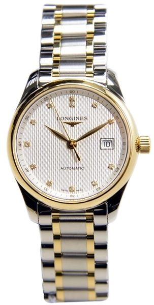Longines Damklocka L2.257.5.77.7 Master Vit/18 karat gult guld Ø29 mm - Longines