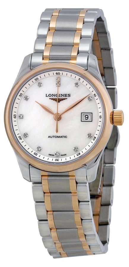 Longines Damklocka L2.257.5.89.7 Master Vit/Stål Ø29 mm - Longines