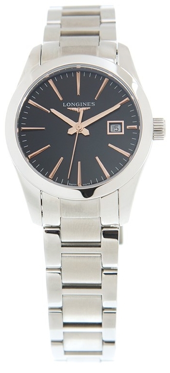 Longines Damklocka L2.286.4.52.6 Conquest Classic Svart/Stål Ø29.5 - Longines