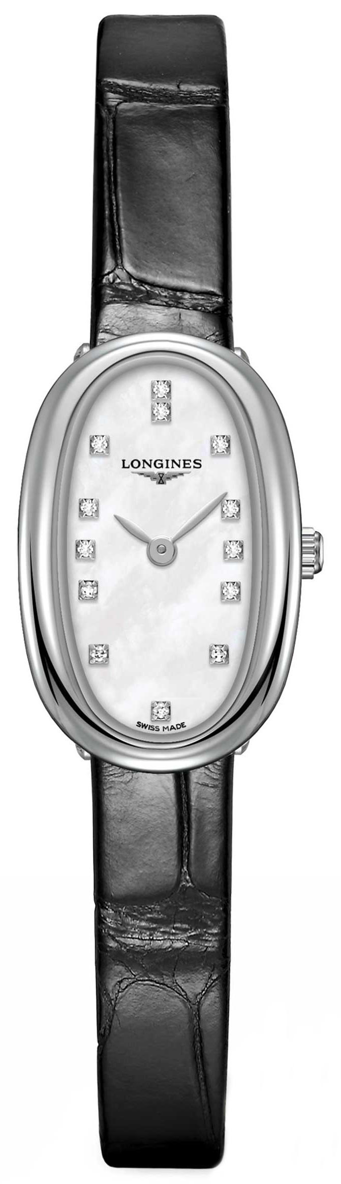 Longines Symphonette Damklocka L2.304.4.87.0 Silverfärgad/Läder Ø16 mm - Longines