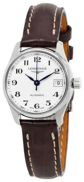 Longines Damklocka L2.357.4.78.3 Master Silverfärgad/Läder Ø34 mm - Longines
