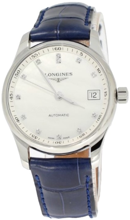 Longines Damklocka L2.357.4.87.0 Master Vit/Läder Ø34 mm - Longines