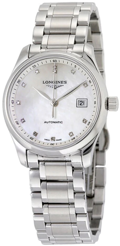 Longines Damklocka L2.357.4.87.6 Master Vit/Stål Ø34 mm - Longines