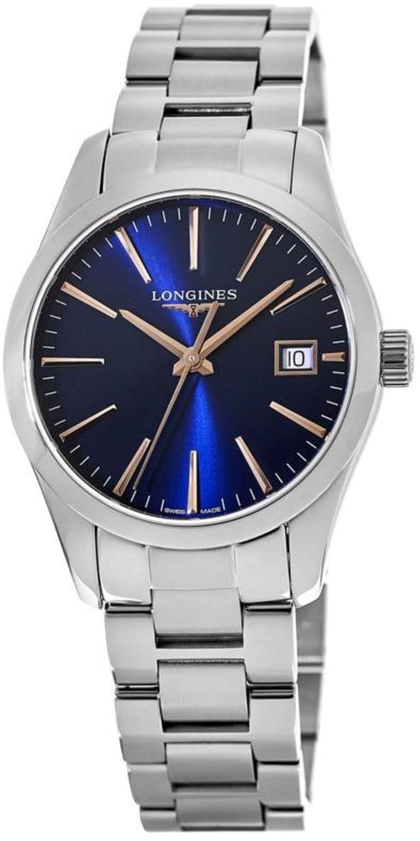 Longines Damklocka L2.386.4.92.6 Conquest Classic Blå/Stål Ø34 mm - Longines
