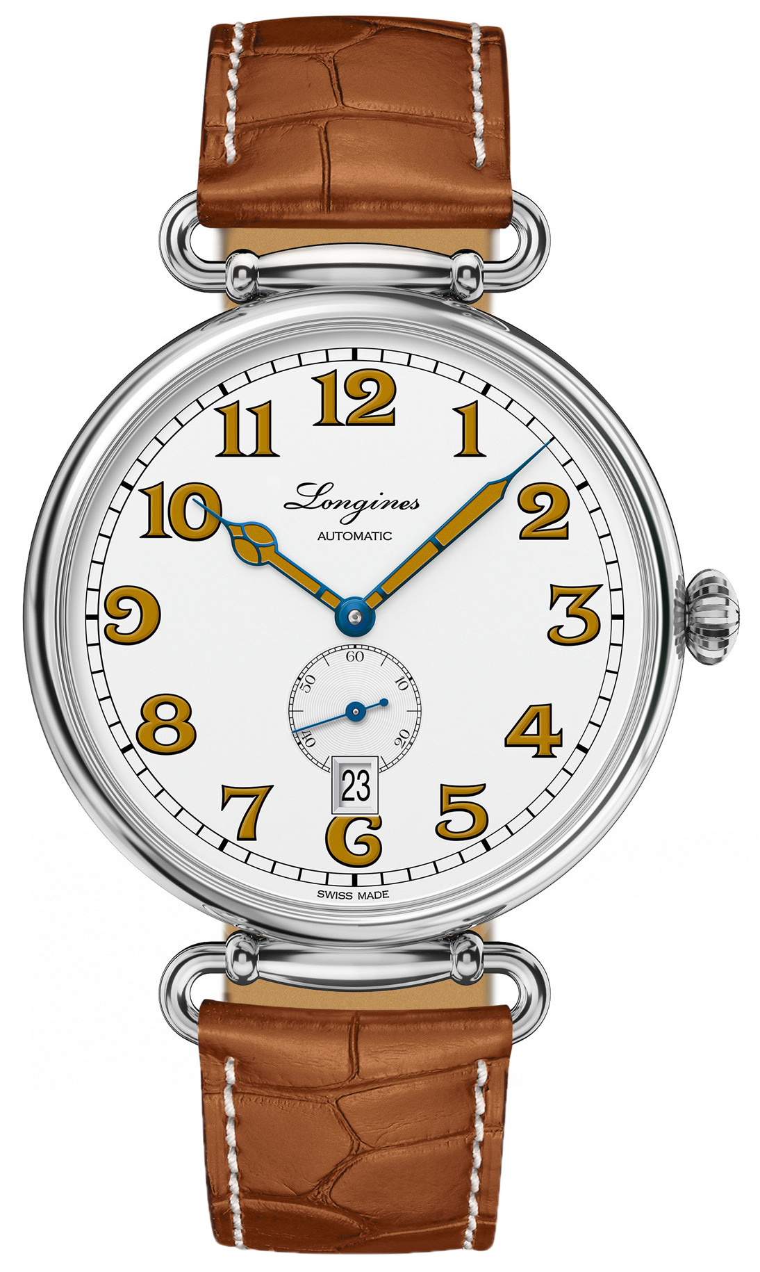 Longines Heritage Herrklocka L2.809.4.23.2 Vit/Läder Ø41 mm - Longines