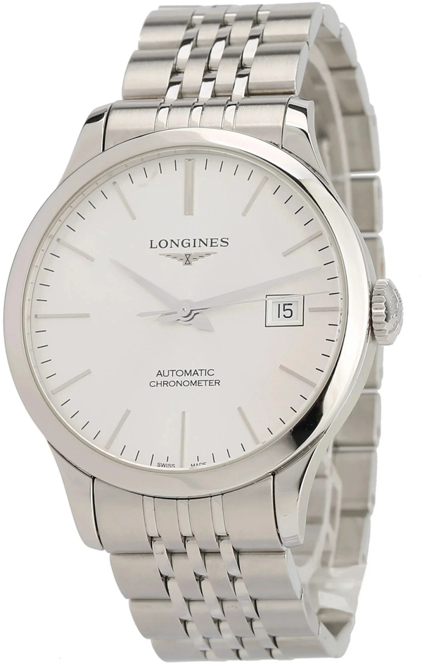 Longines Herrklocka L2.820.4.72.6 Record Silverfärgad/Stål Ø38.5 mm - Longines