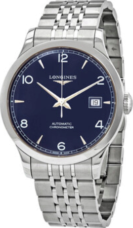 Longines Herrklocka L2.820.4.96.6 Record Blå/Stål Ø38.5 mm - Longines