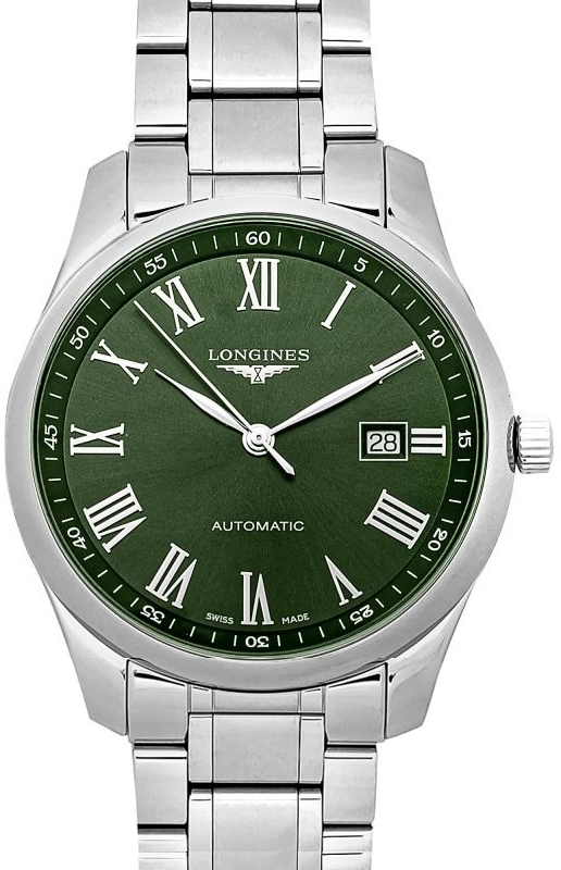 Longines Herrklocka L2.893.4.09.6 Master Grön/Stål Ø42 mm - Longines