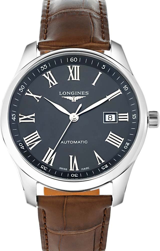 Longines Herrklocka L2.893.4.59.2 Master Svart/Läder Ø42 mm - Longines