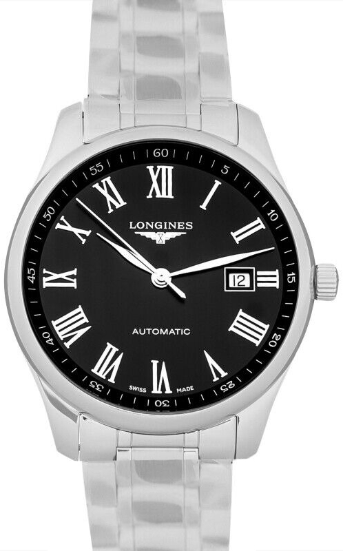 Longines Herrklocka L2.893.4.59.6 Master Svart/Stål Ø42 mm - Longines