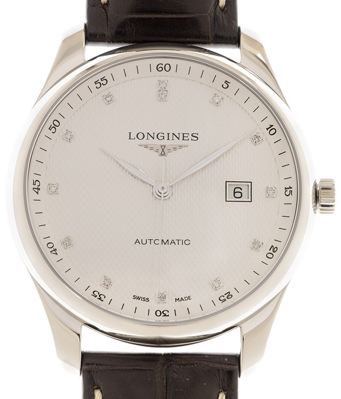 Longines Herrklocka L2.893.4.77.3 Master Silverfärgad/Läder Ø42 mm - Longines