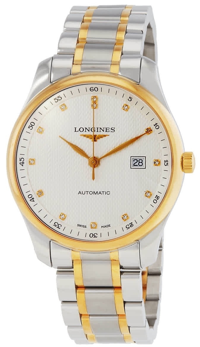Longines Herrklocka L2.893.5.97.7 Master Silverfärgad/Gulguldtonat - Longines