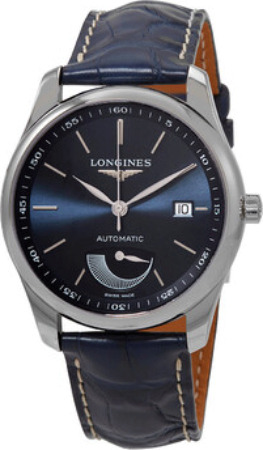 Longines Herrklocka L2.908.4.92.0 Master Blå/Läder Ø40 mm - Longines