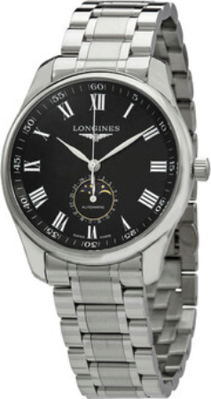 Longines Herrklocka L2.919.4.51.6 Master Svart/Stål Ø42 mm - Longines