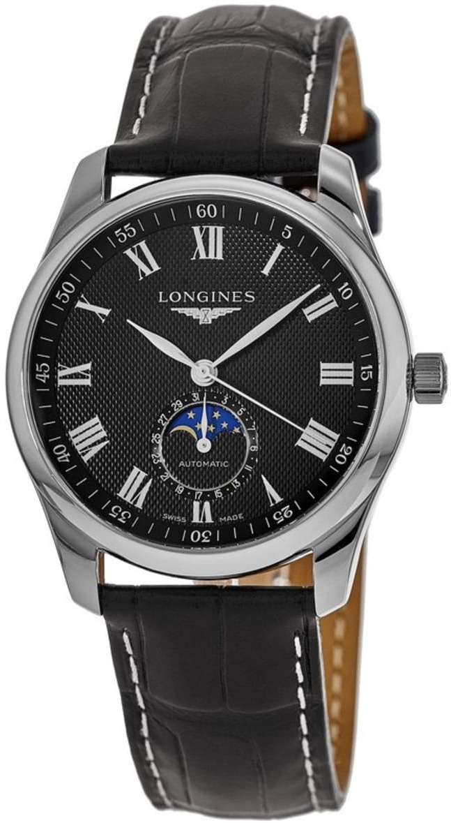 Longines Herrklocka L2.919.4.51.7 Master Svart/Läder Ø42 mm - Longines