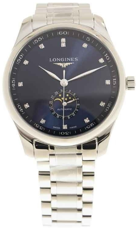 Longines Herrklocka L2.919.4.97.6 Master Blå/Stål Ø42 mm - Longines