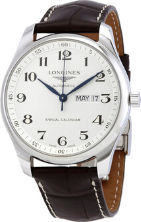 Longines Herrklocka L2.920.4.78.3 Master Silverfärgad/Läder Ø42 mm - Longines