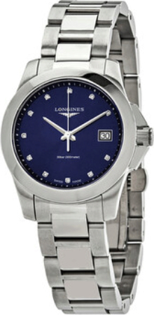 Longines Damklocka L3.377.4.97.6 Conquest Ladies Blå/Stål Ø34 mm - Longines