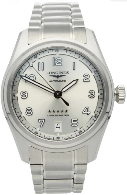 Longines L3.410.4.63.6 Spirit Silverfärgad/Stål Ø37 mm - Longines