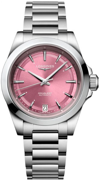 Longines Damklocka L3.430.4.99.6 Conquest Rosa/Stål Ø34 mm - Longines