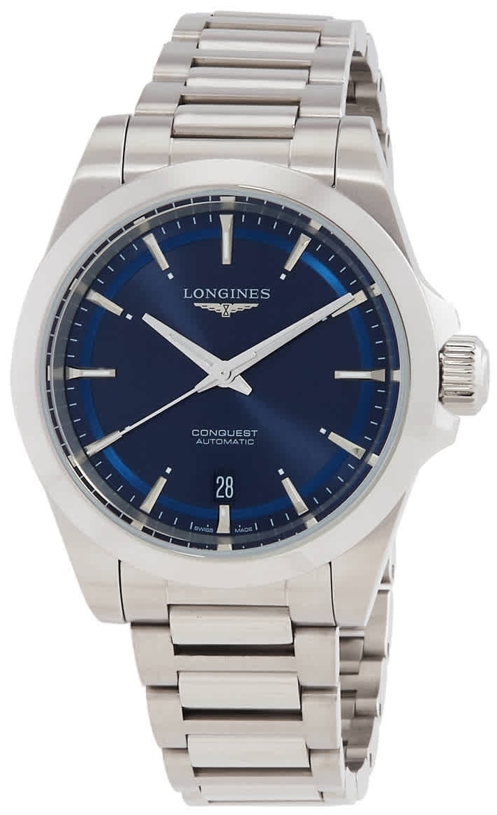 Longines Damklocka L3.720.4.92.6 Conquest Blå/Stål Ø38 mm - Longines