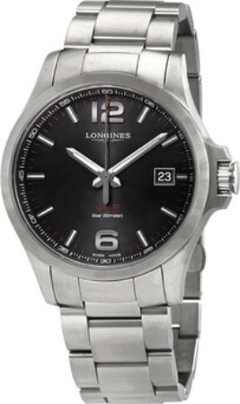 Longines Herrklocka L3.726.4.56.6 Conquest V.H.P. Svart/Stål Ø43 mm - Longines