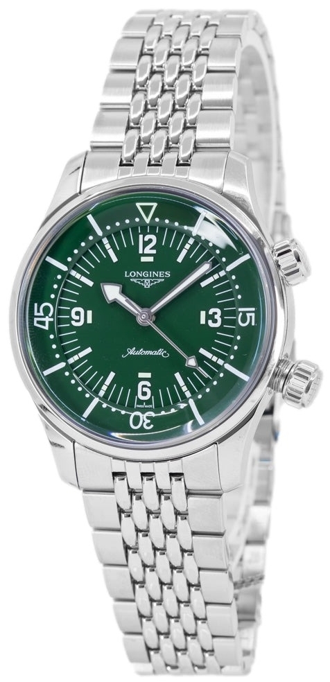 Longines L3.764.4.06.6 Legend Diver Grön/Stål Ø39 mm - Longines