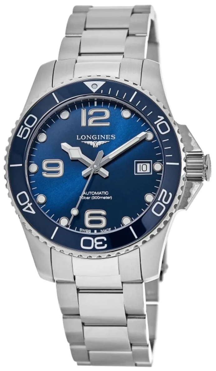 Longines L3.780.4.96.6 HydroConquest Blå/Stål Ø39 mm - Longines