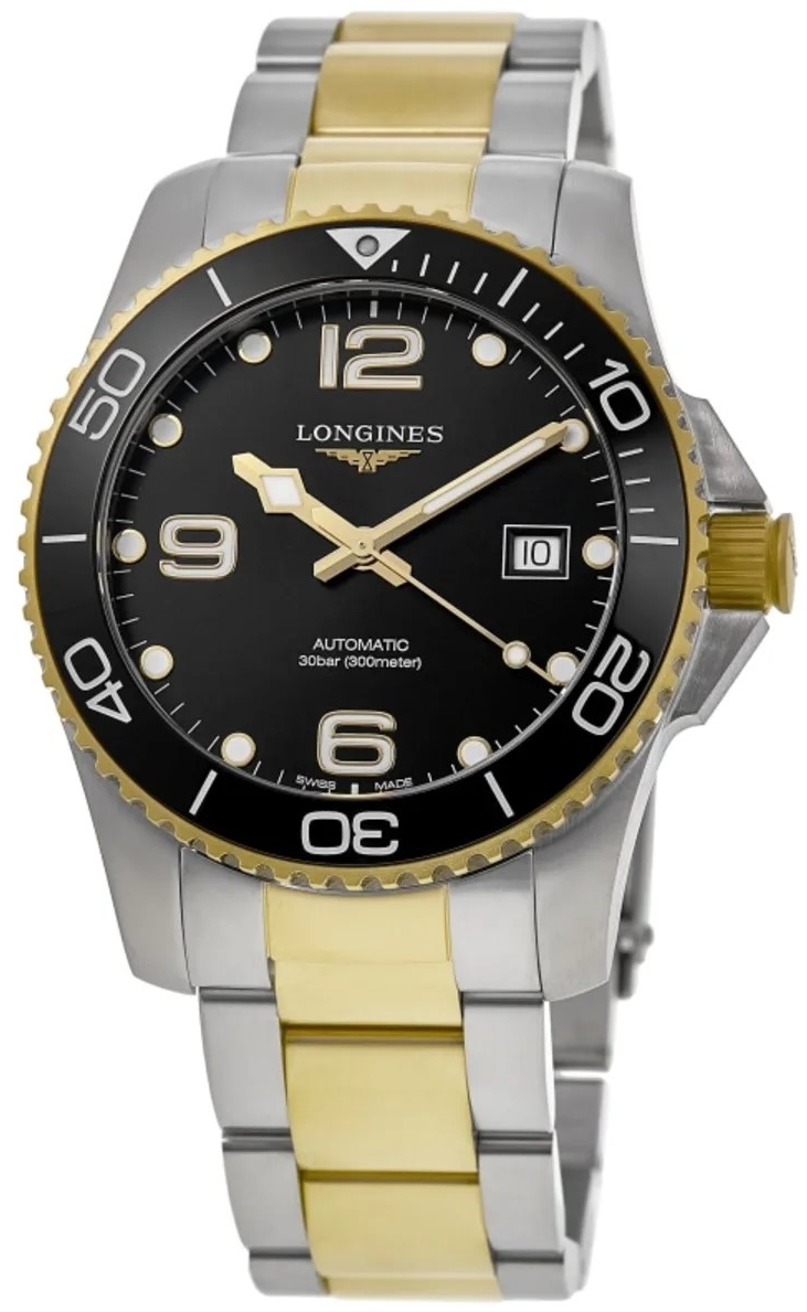 Longines Herrklocka L3.781.3.56.7 HydroConquest Svart/Stål Ø41 mm - Longines